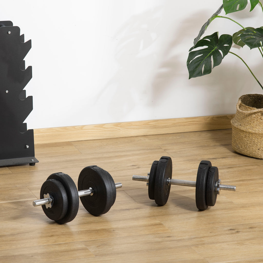 20KG Adjustable Dumbbells Weight Set Hand Weight for Home Gym Body Fitness