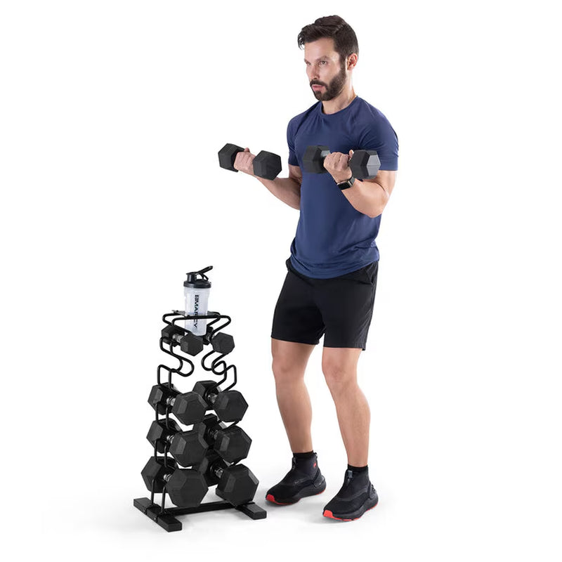 DBR-150 68Kg Dumbbell Set with Storage Rack