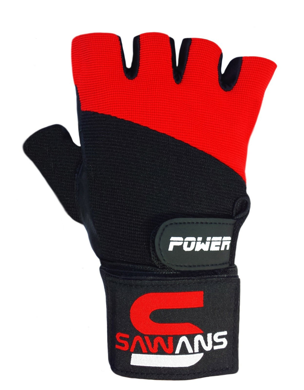 SAWANS® Gym Weight Lifting Gloves Leather Training Straps Body Building Workouts
