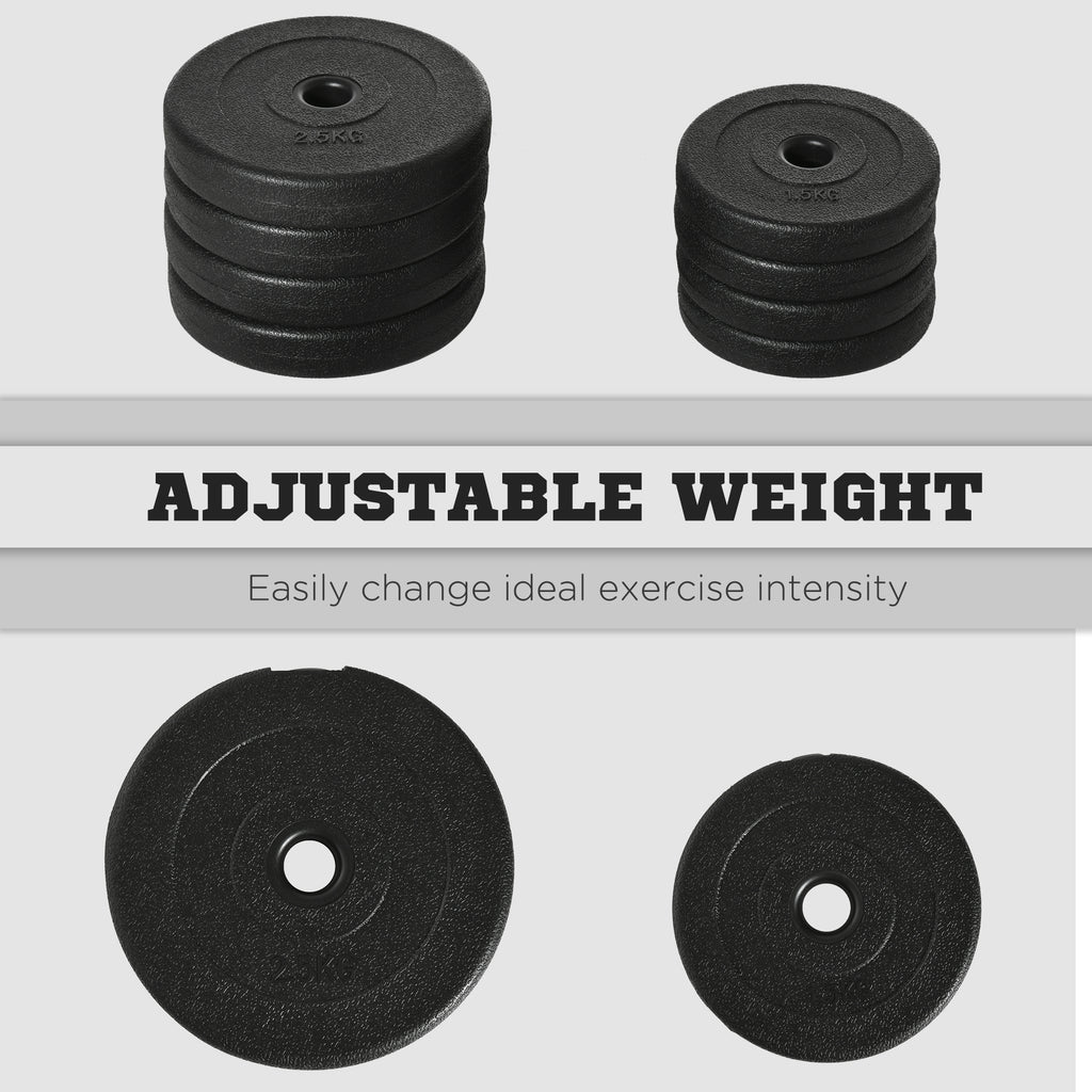 20KG Adjustable Dumbbells Weight Set Hand Weight for Home Gym Body Fitness