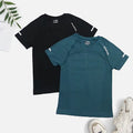 Women Seamless Yoga Tshirt Female Fitness 2 Piece Top Workout Gym Training Shirts Athletic Short Sleeve Yoga Letter T-Shirts
